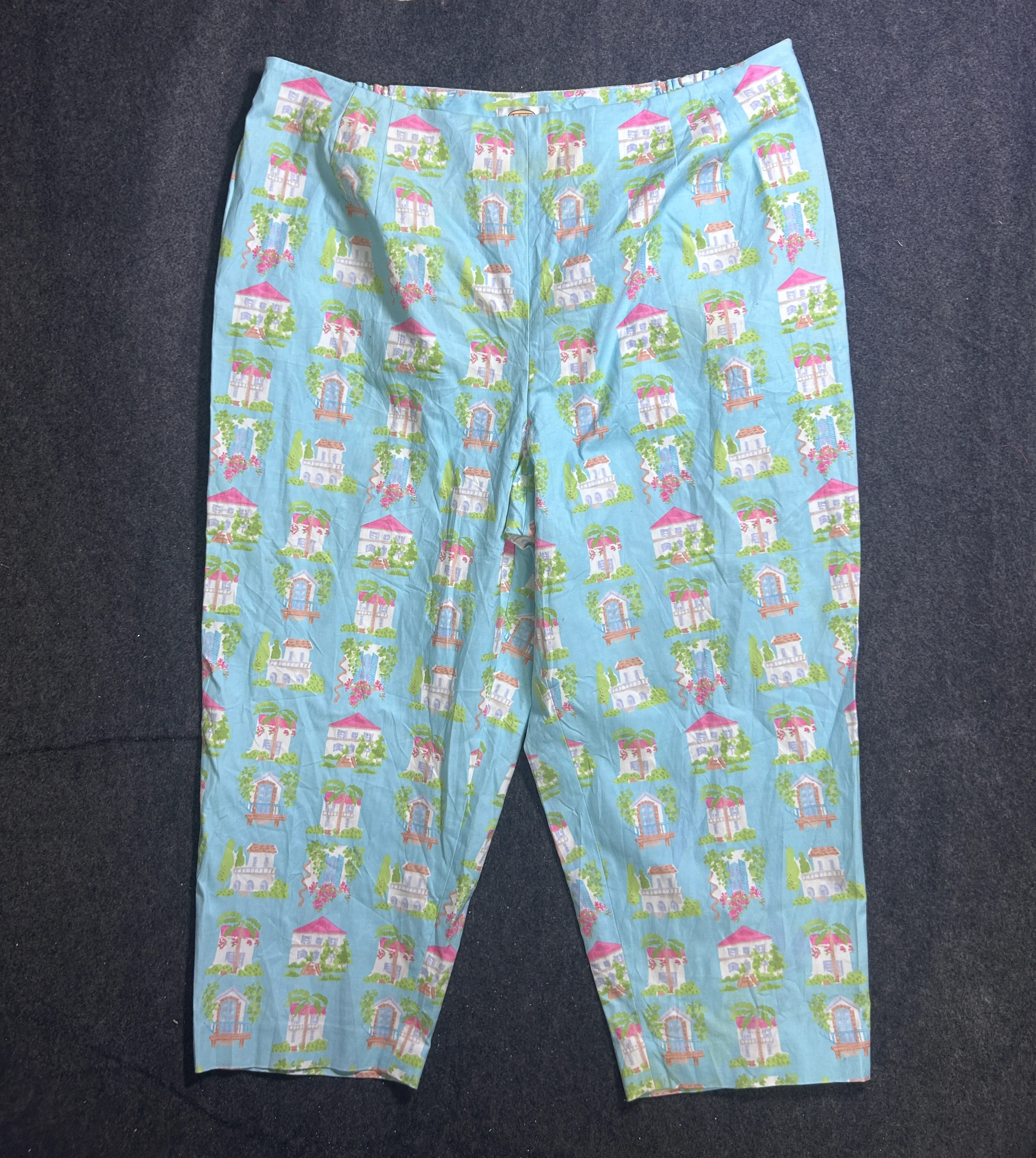 Blue Casual Pants front view