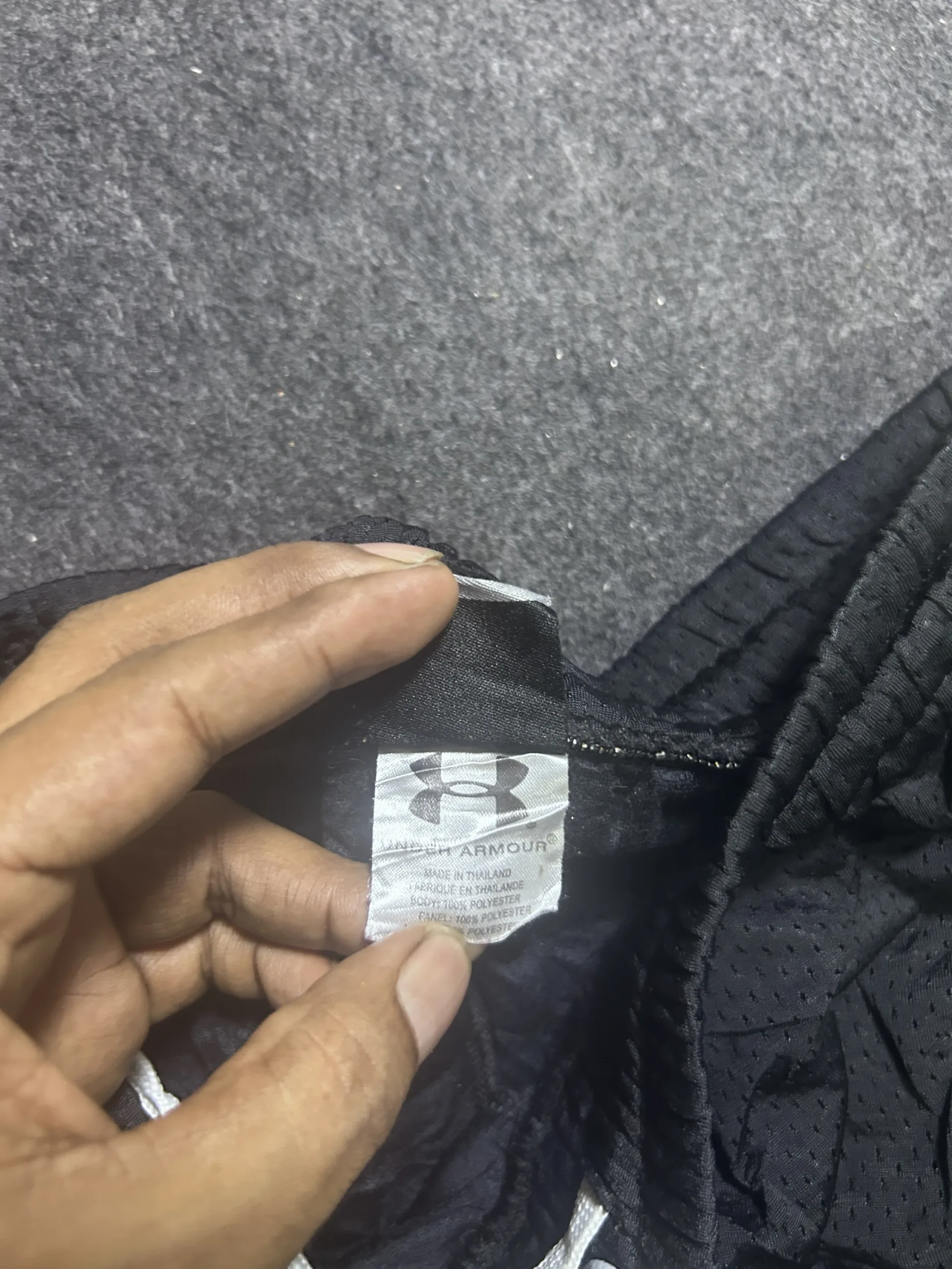 Under Armour Black Shorts back view