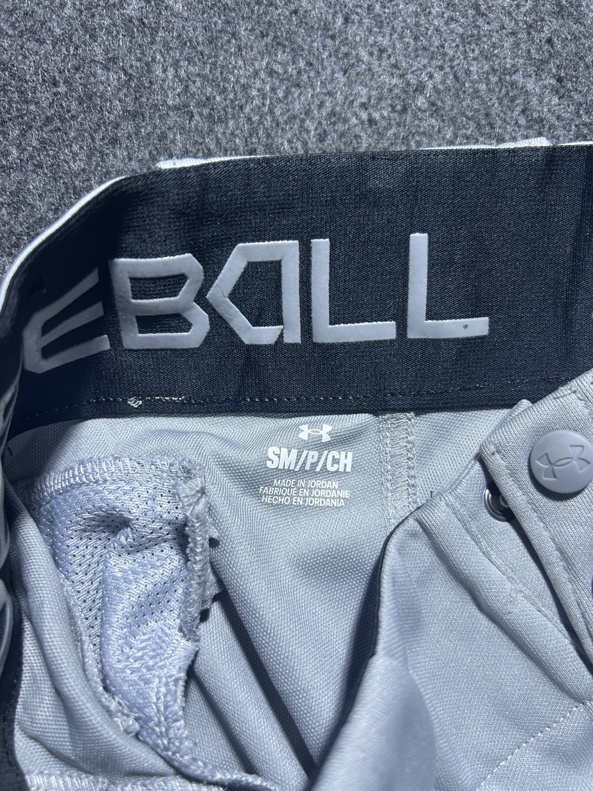 Under Armour Grey Pants back view