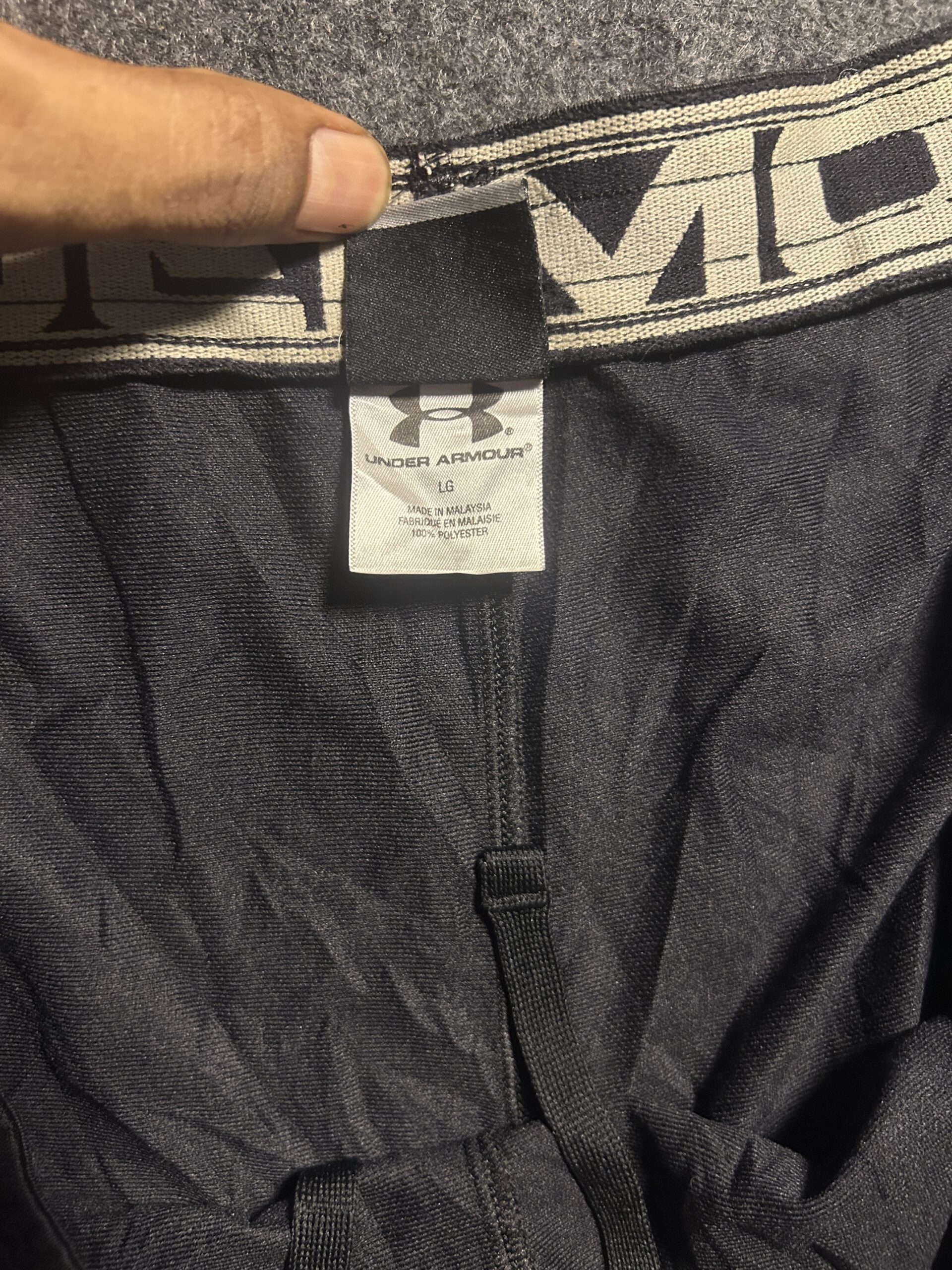 Under Armour Black Training Shorts back view
