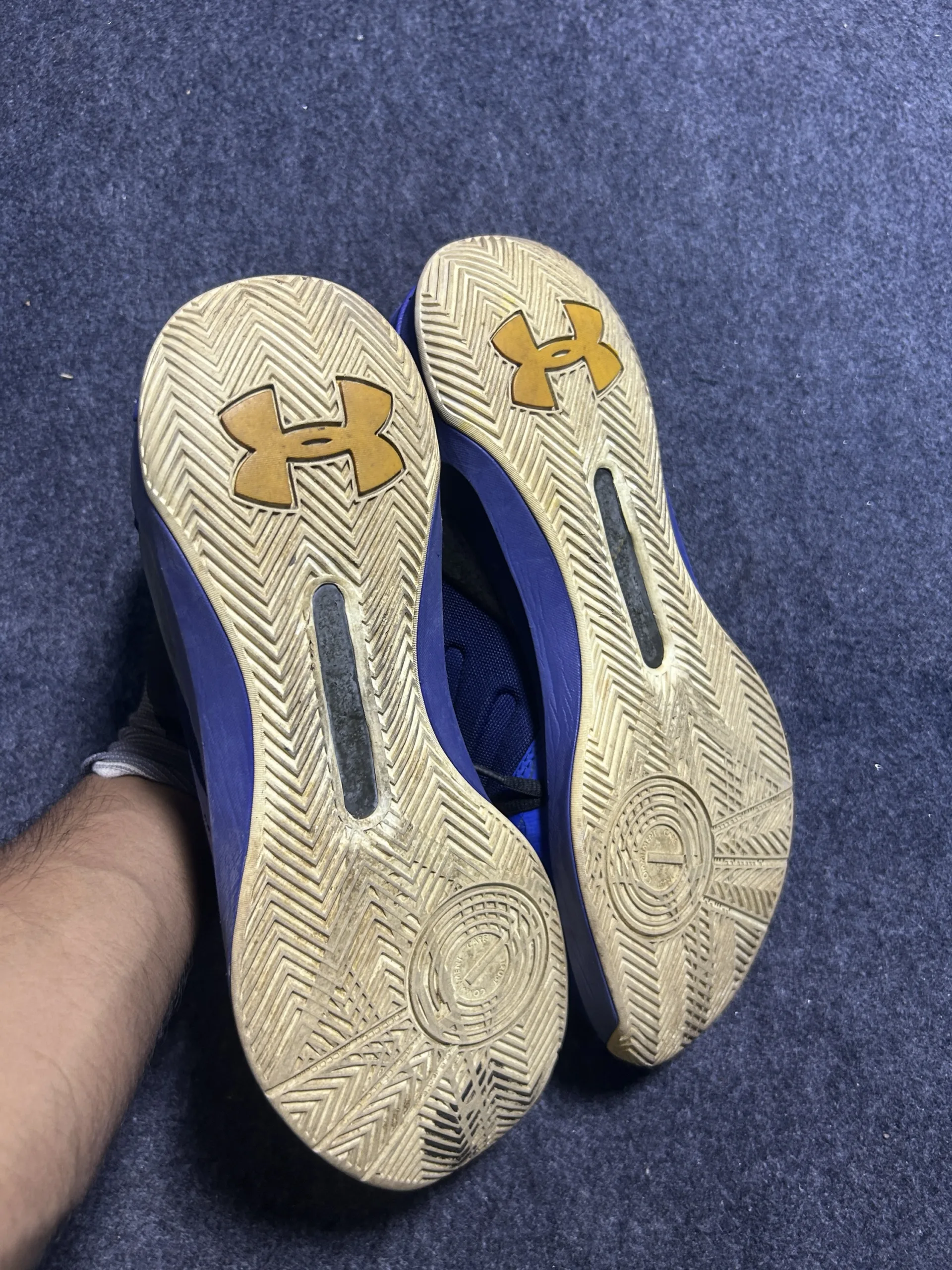 Under Armour Blue simple back view