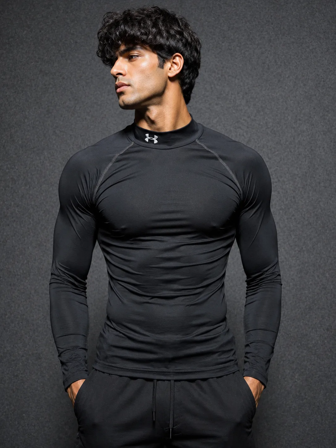 Under Armour Black simple front view