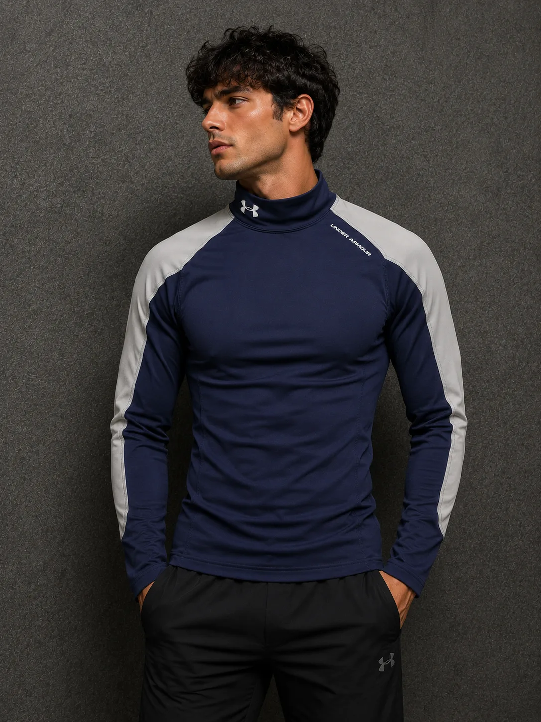 Under Armour Navy simple front view