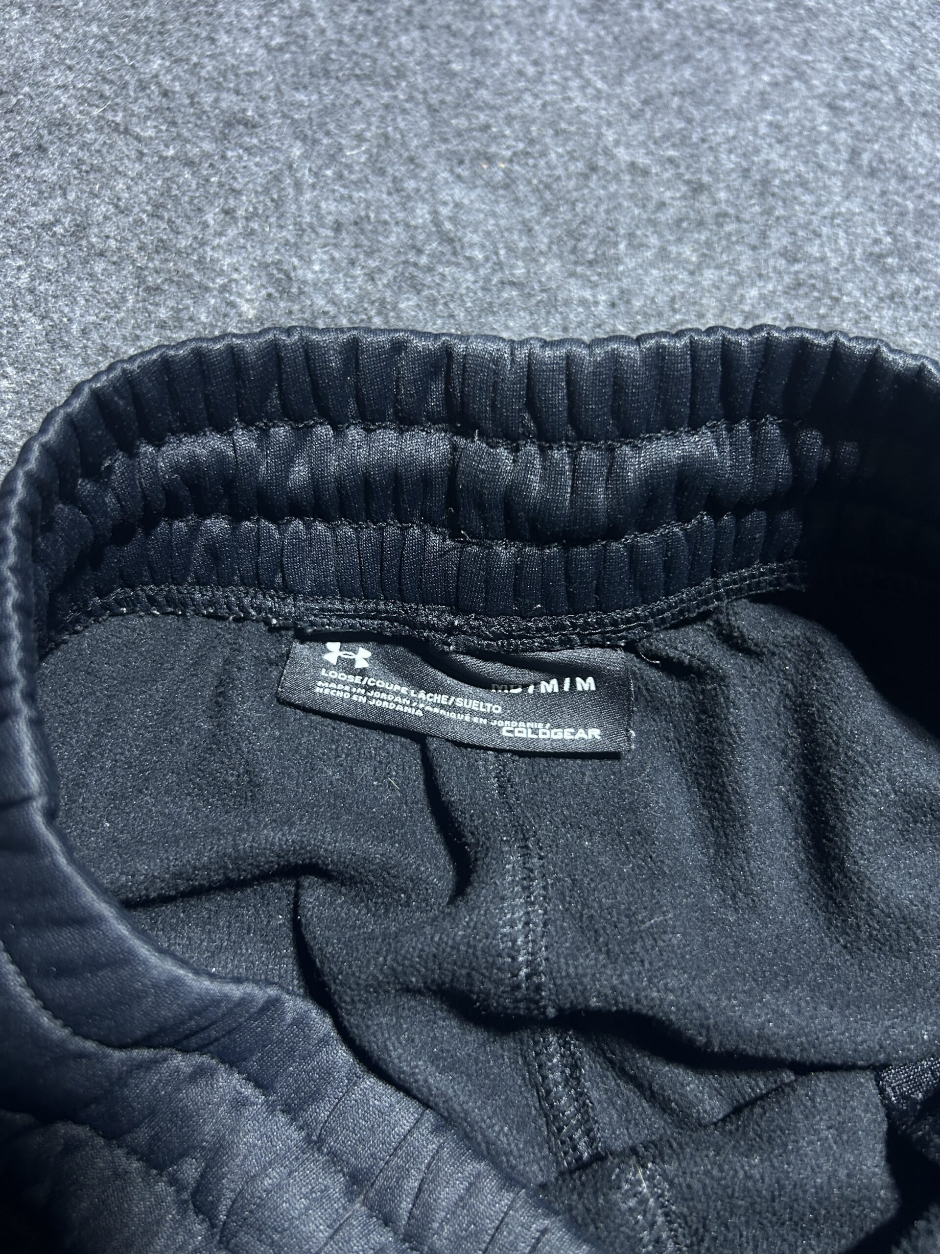 Under Armour Black Track Pants back view