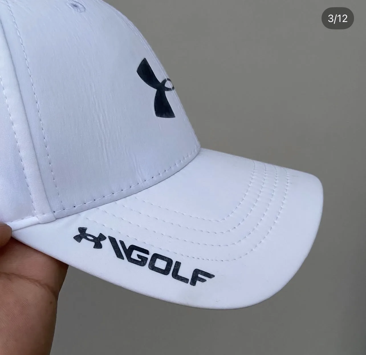 Under Armour White simple back view