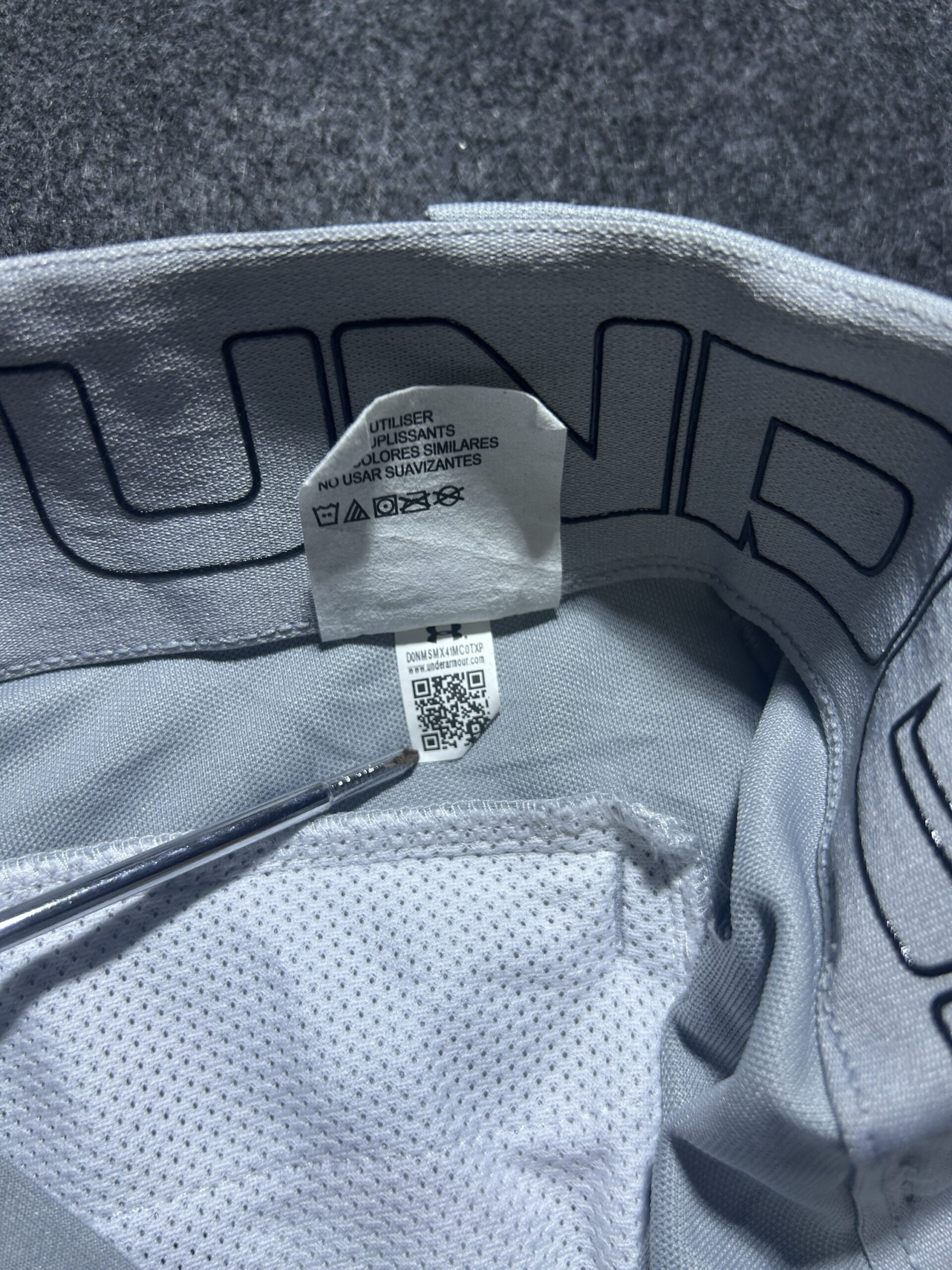 Under Armour Grey Pants back view
