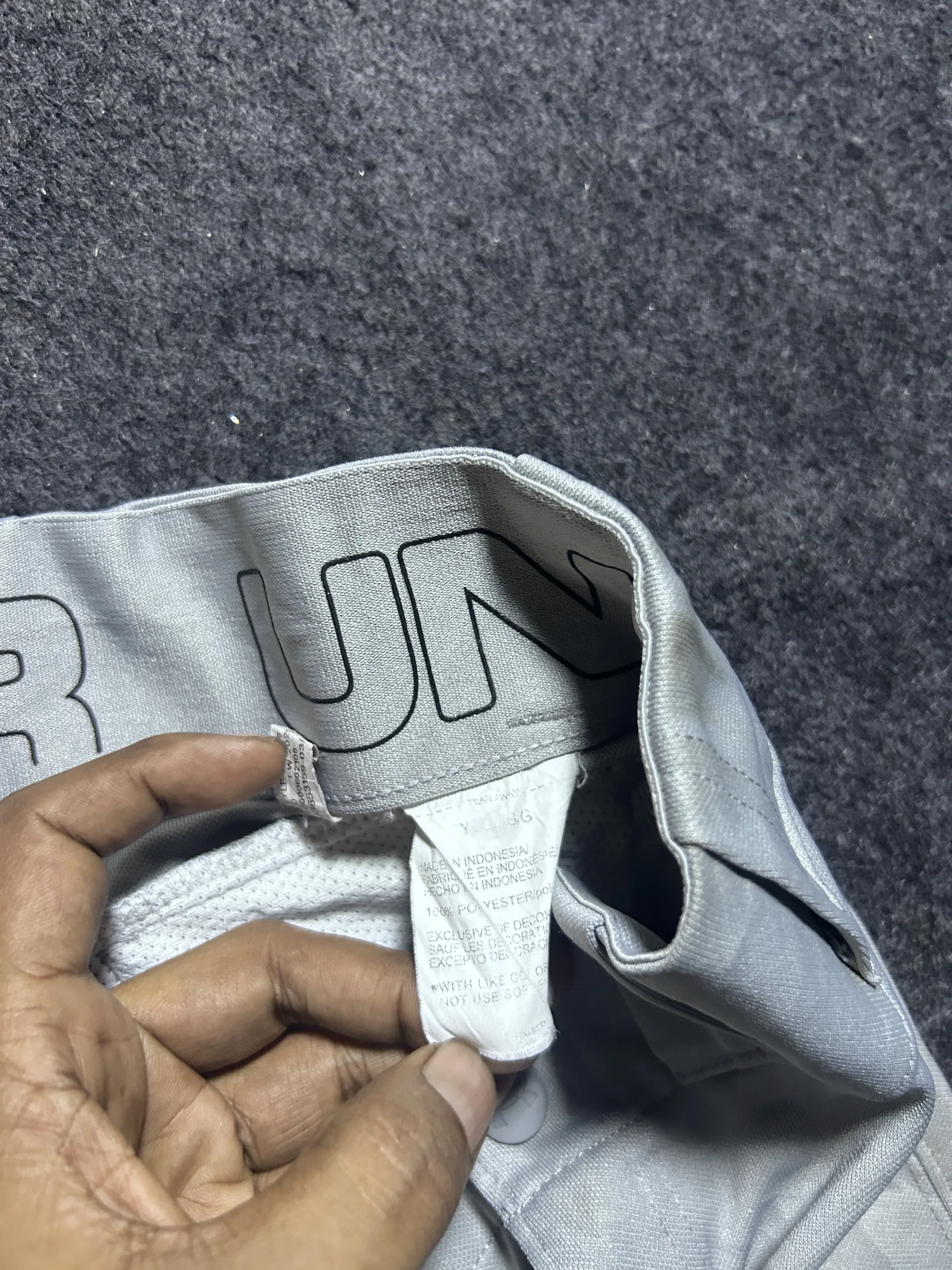Under Armour Grey Shorts back view