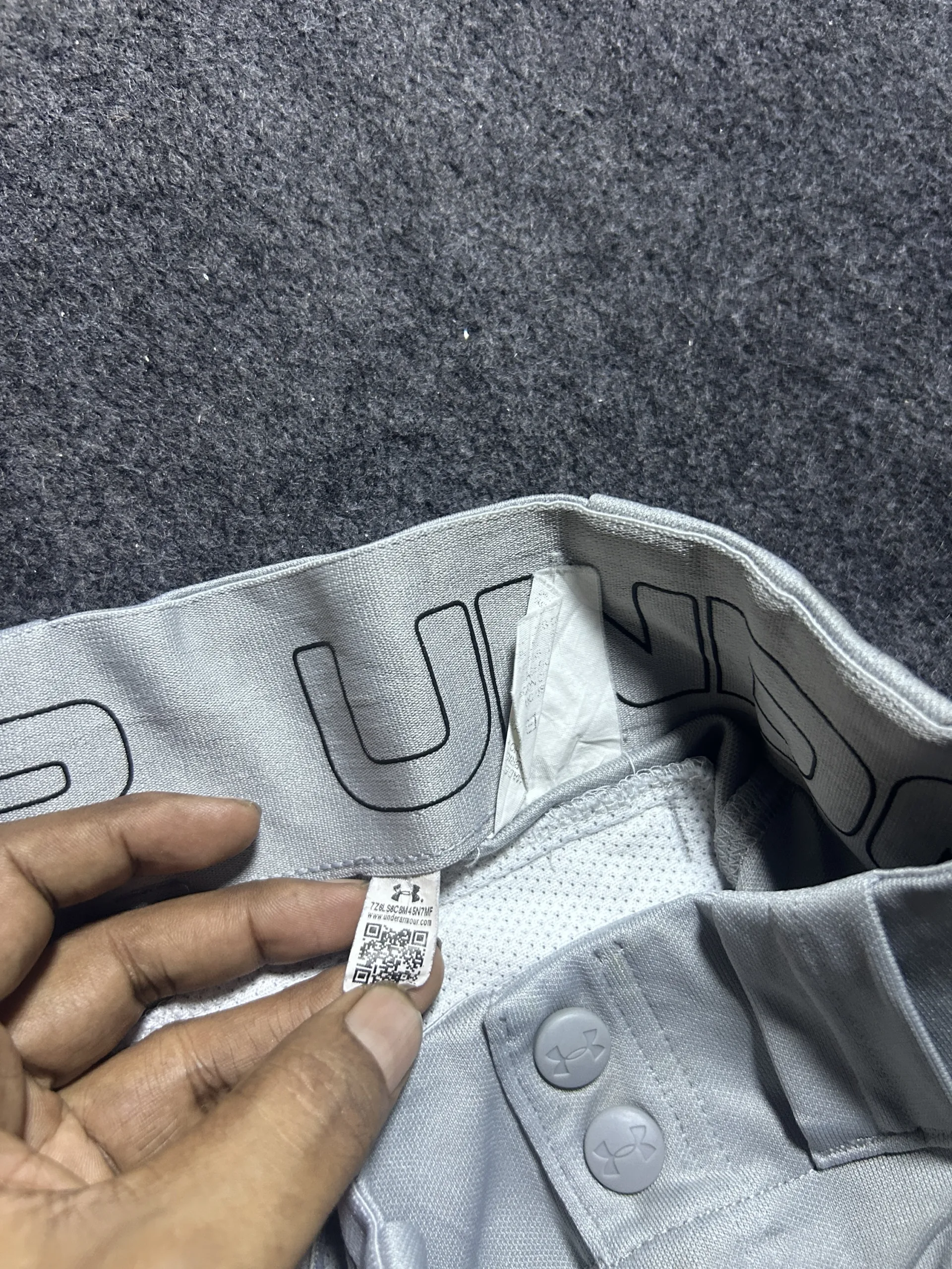 Under Armour Grey Shorts detail view