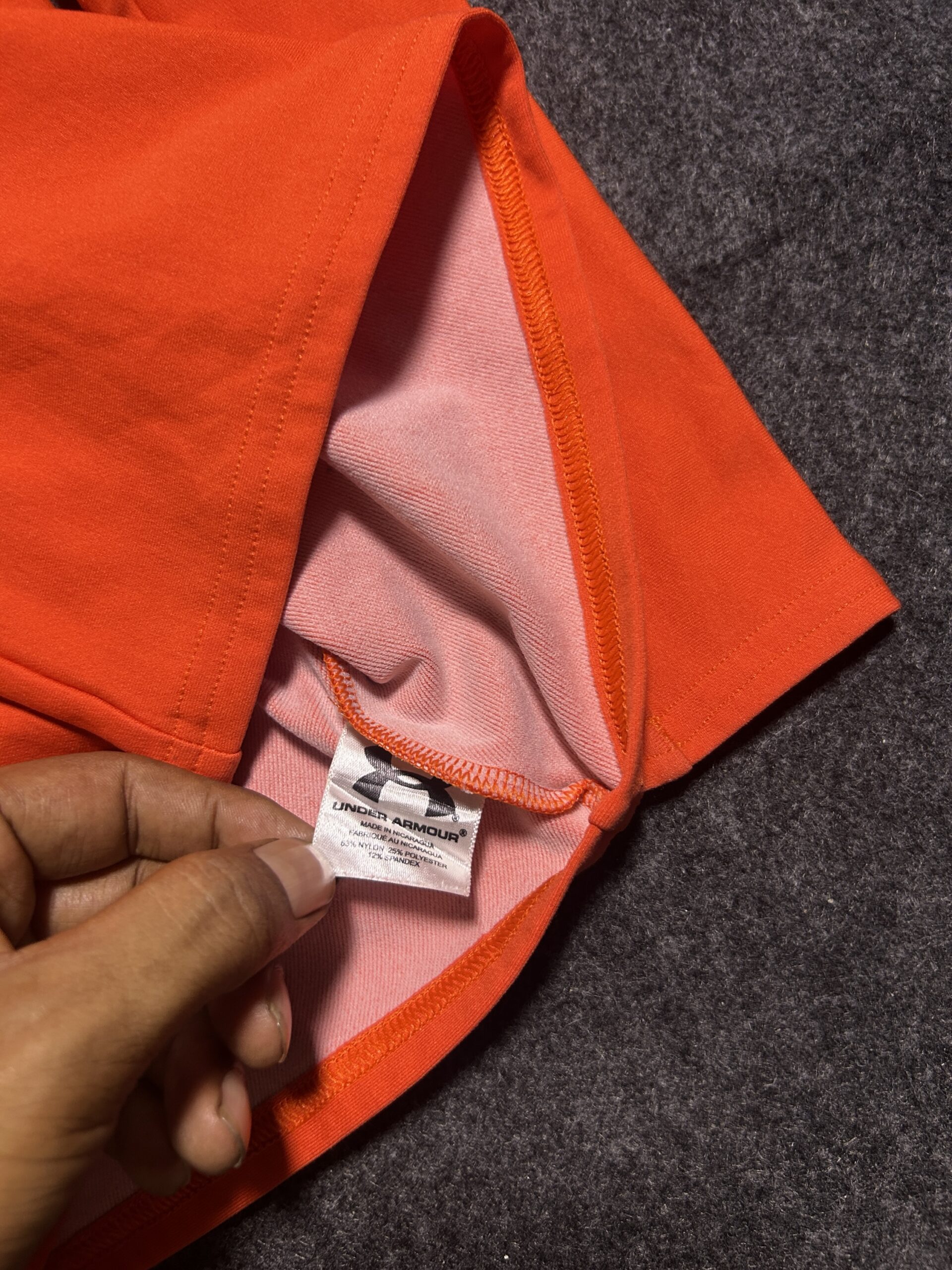 Under Armour Orange simple back view