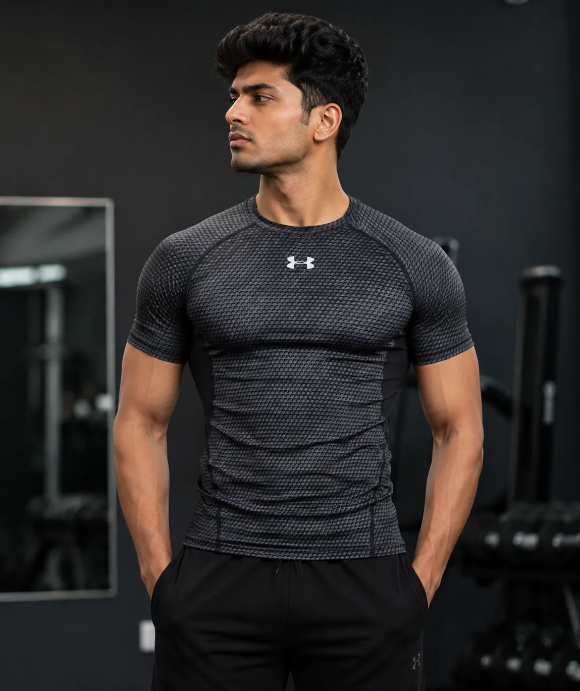 Under Armour Black T-Shirt front view