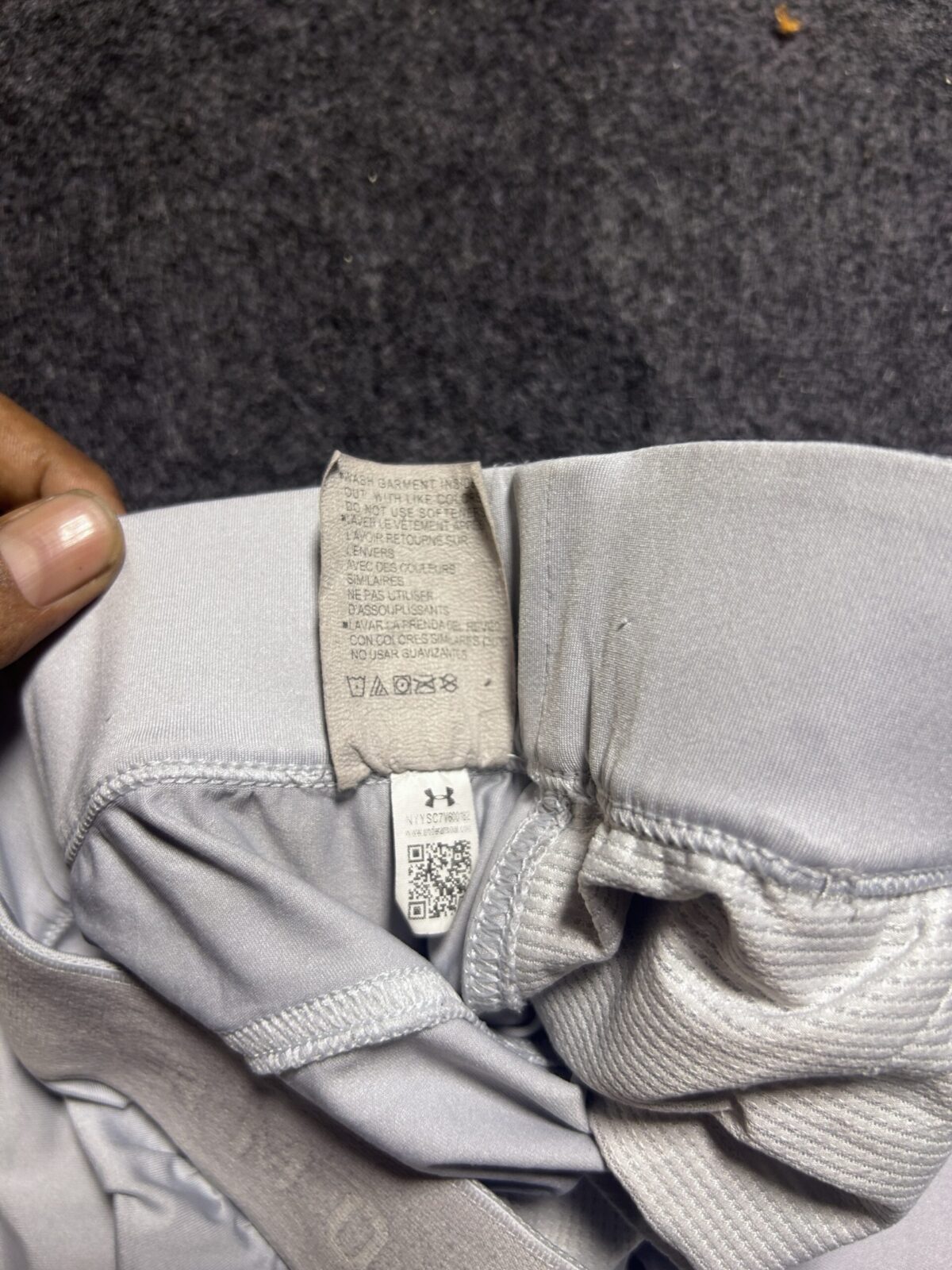 Under Armour Grey Track Pants detail view