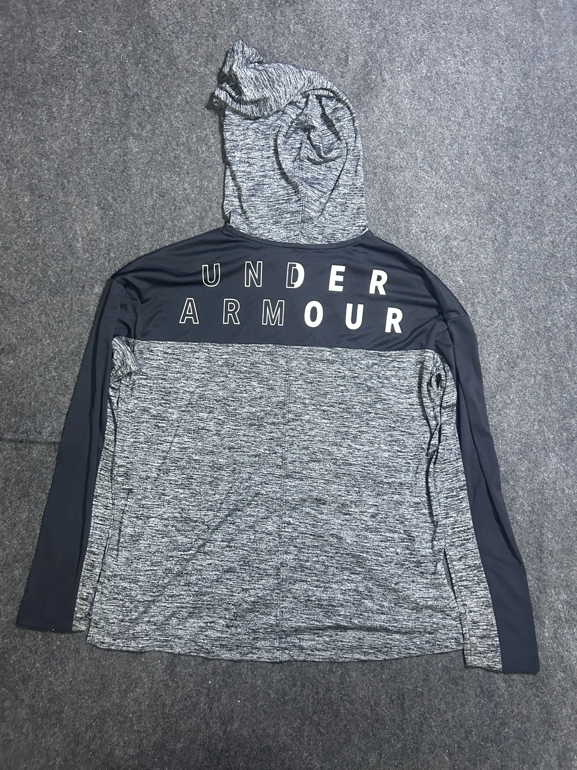 Under Armour Grey Hoodie back view