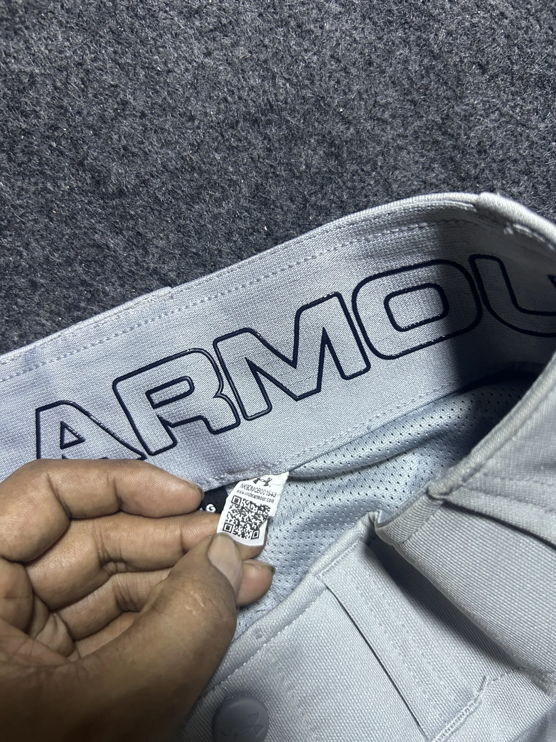 Under Armour Grey Shorts back view