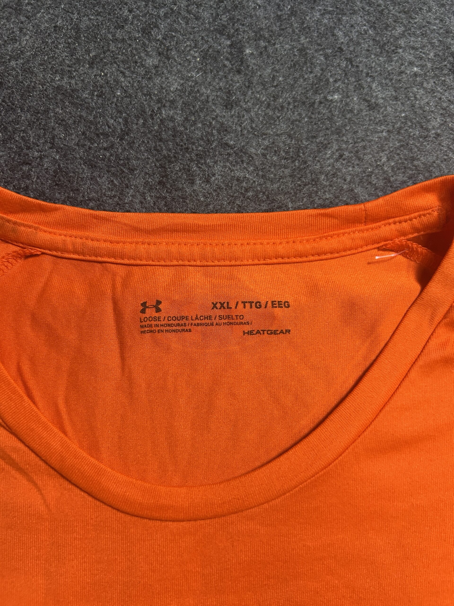 Under Armour Orange T-Shirt back view