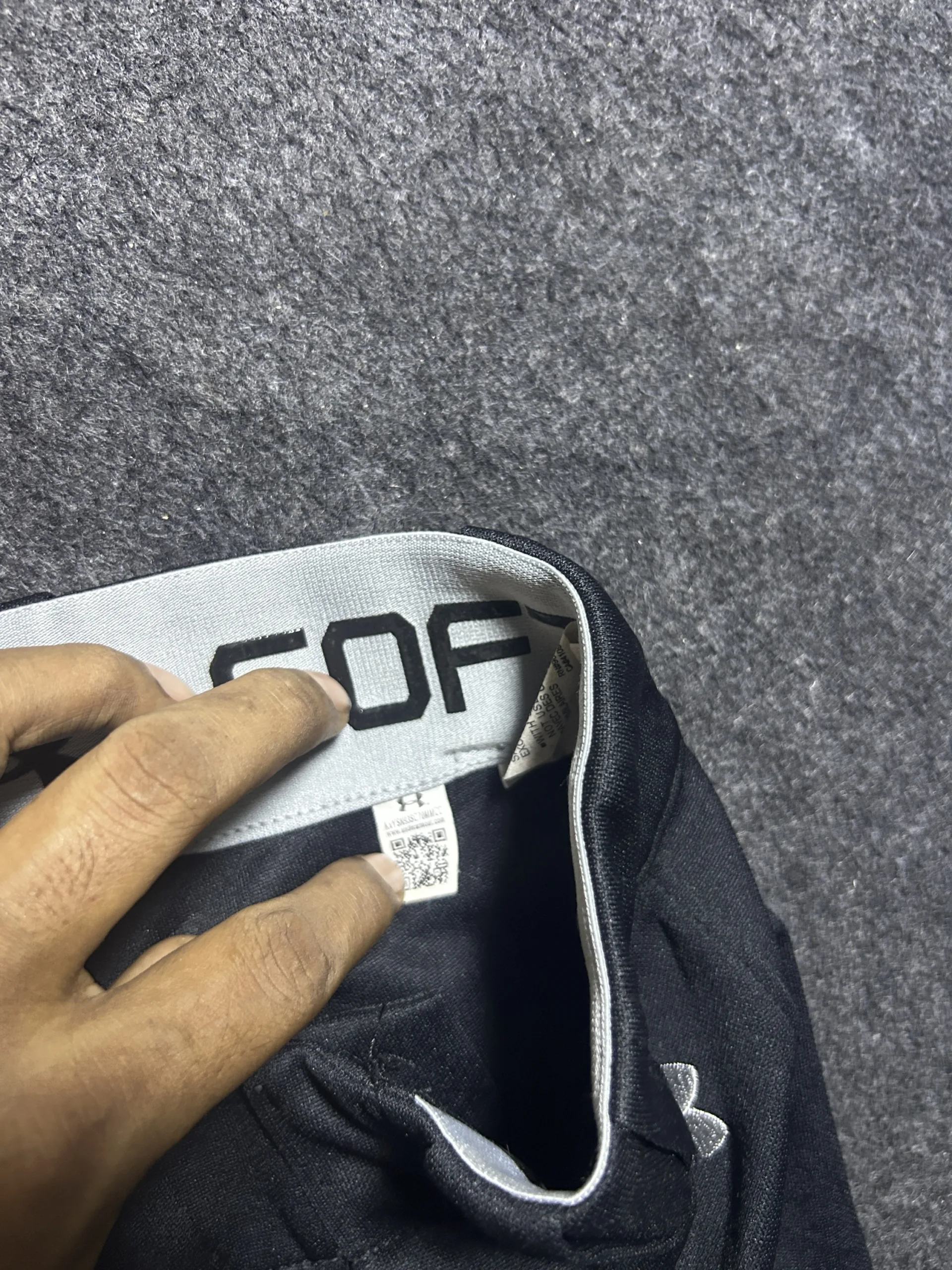 Under Armour Black Shorts back view