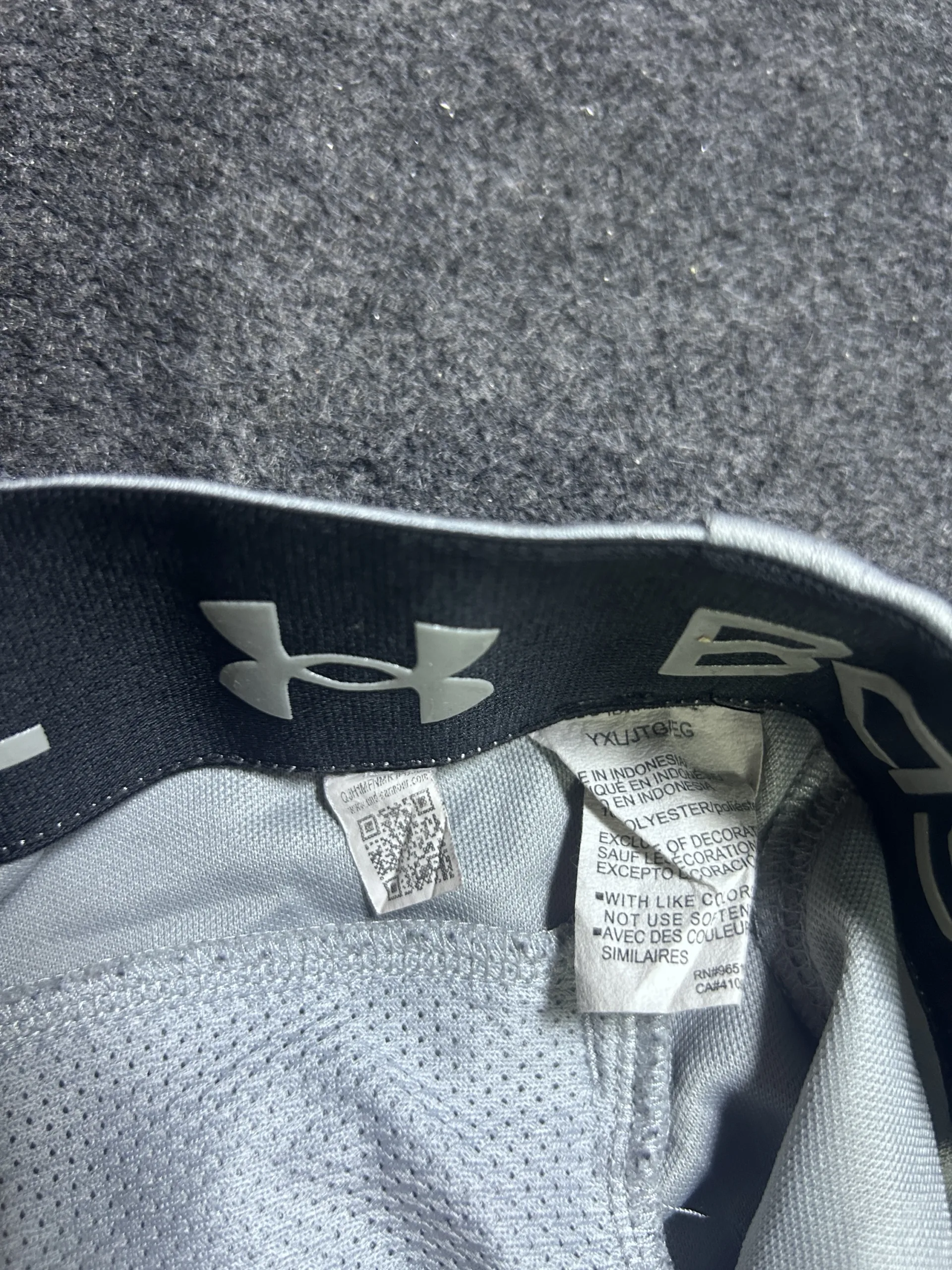 Under Armour Grey Shorts back view