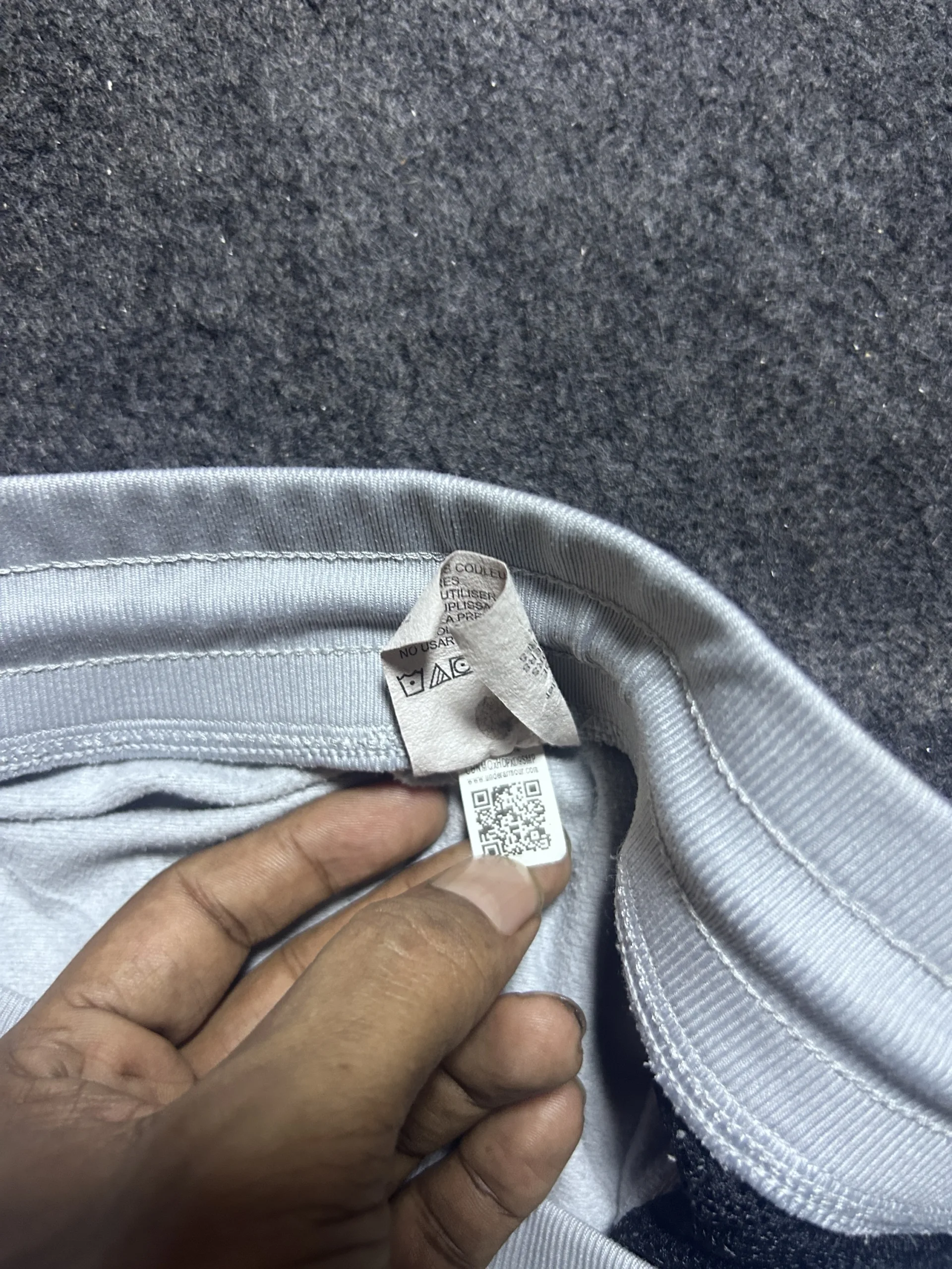 Under Armour Grey Track Pants detail view
