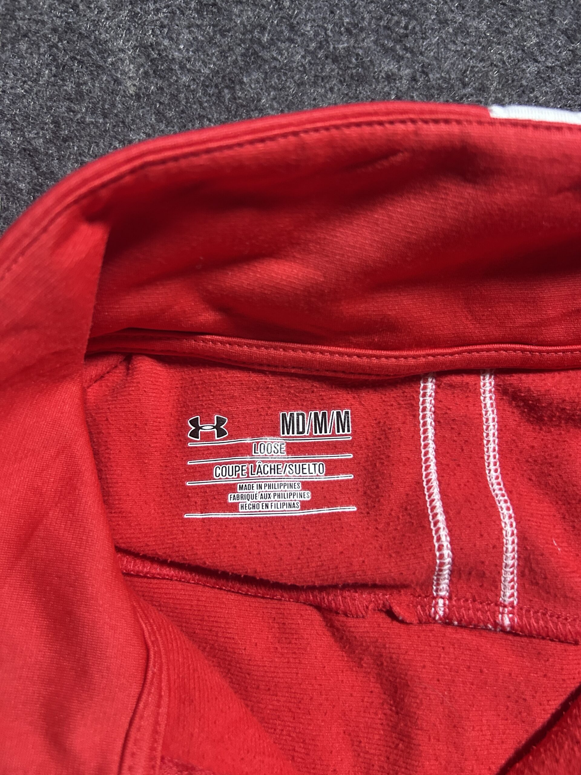 Under Armour Red simple back view