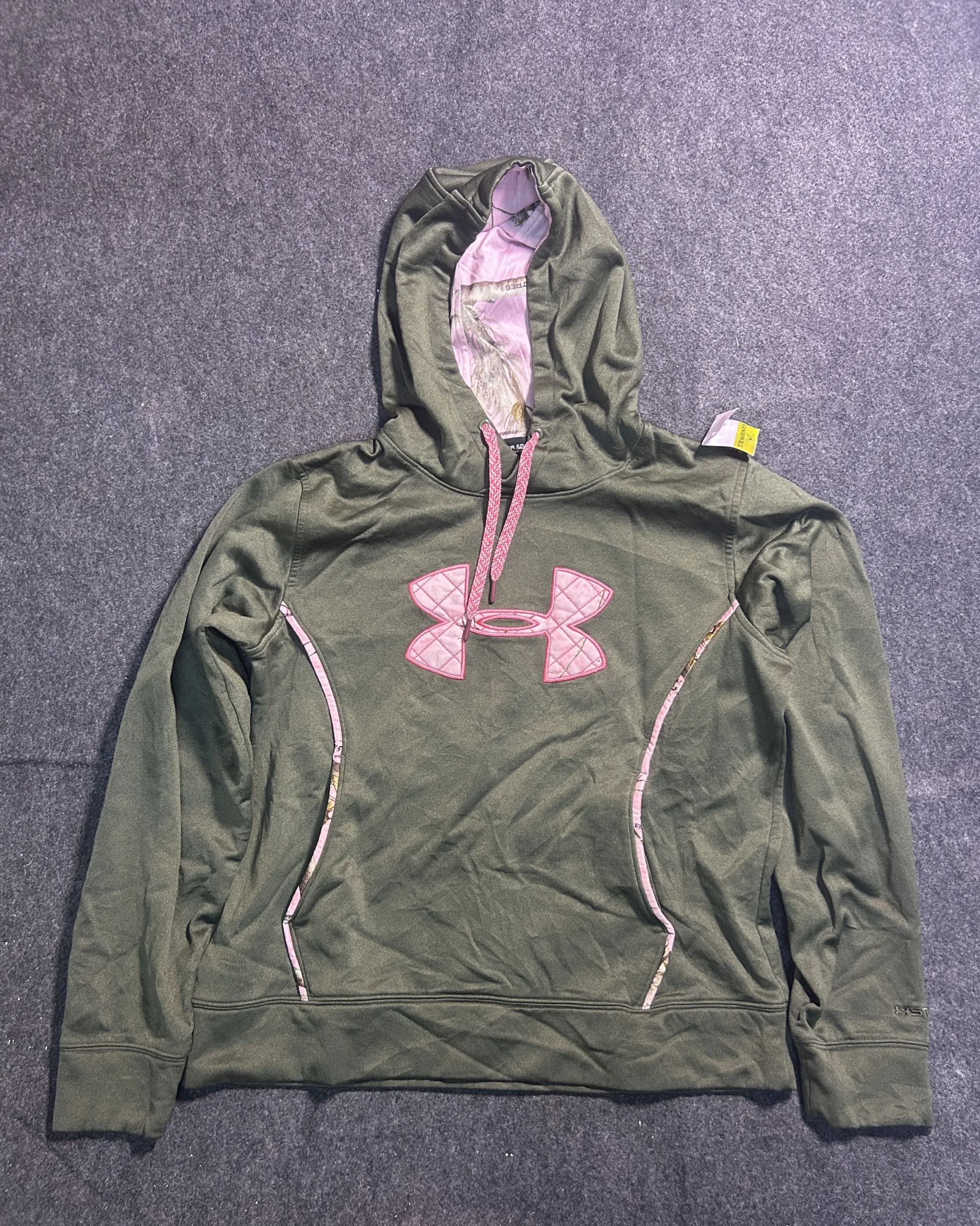 Under Armour Green Hoodie front view