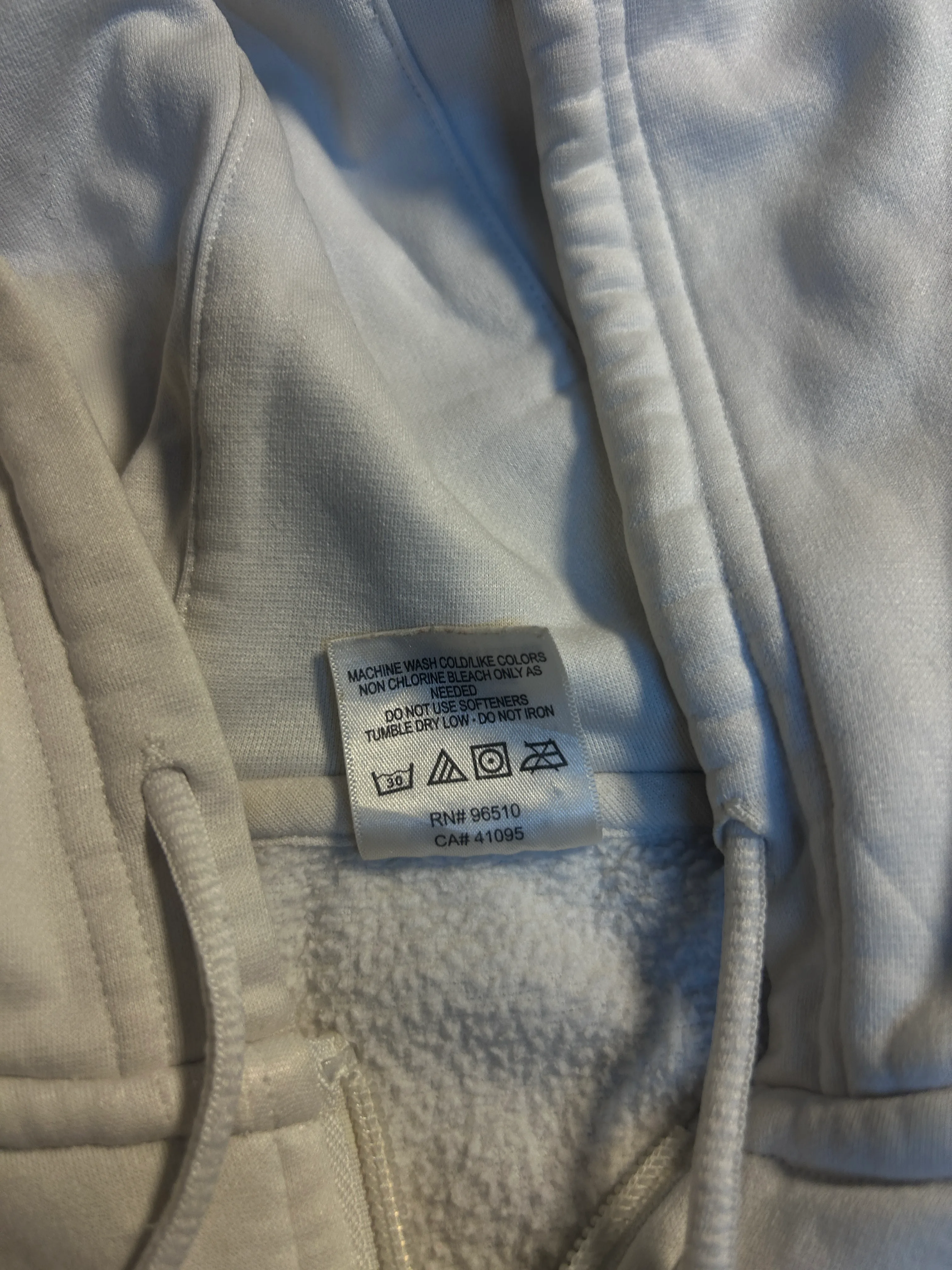 Under Armour White Hoodie detail view