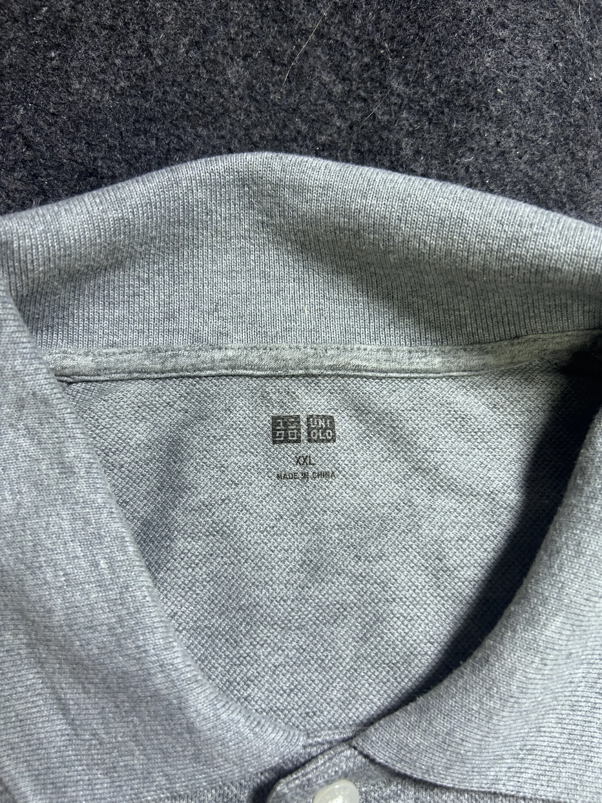 Uniqlo Grey T-Shirt back view