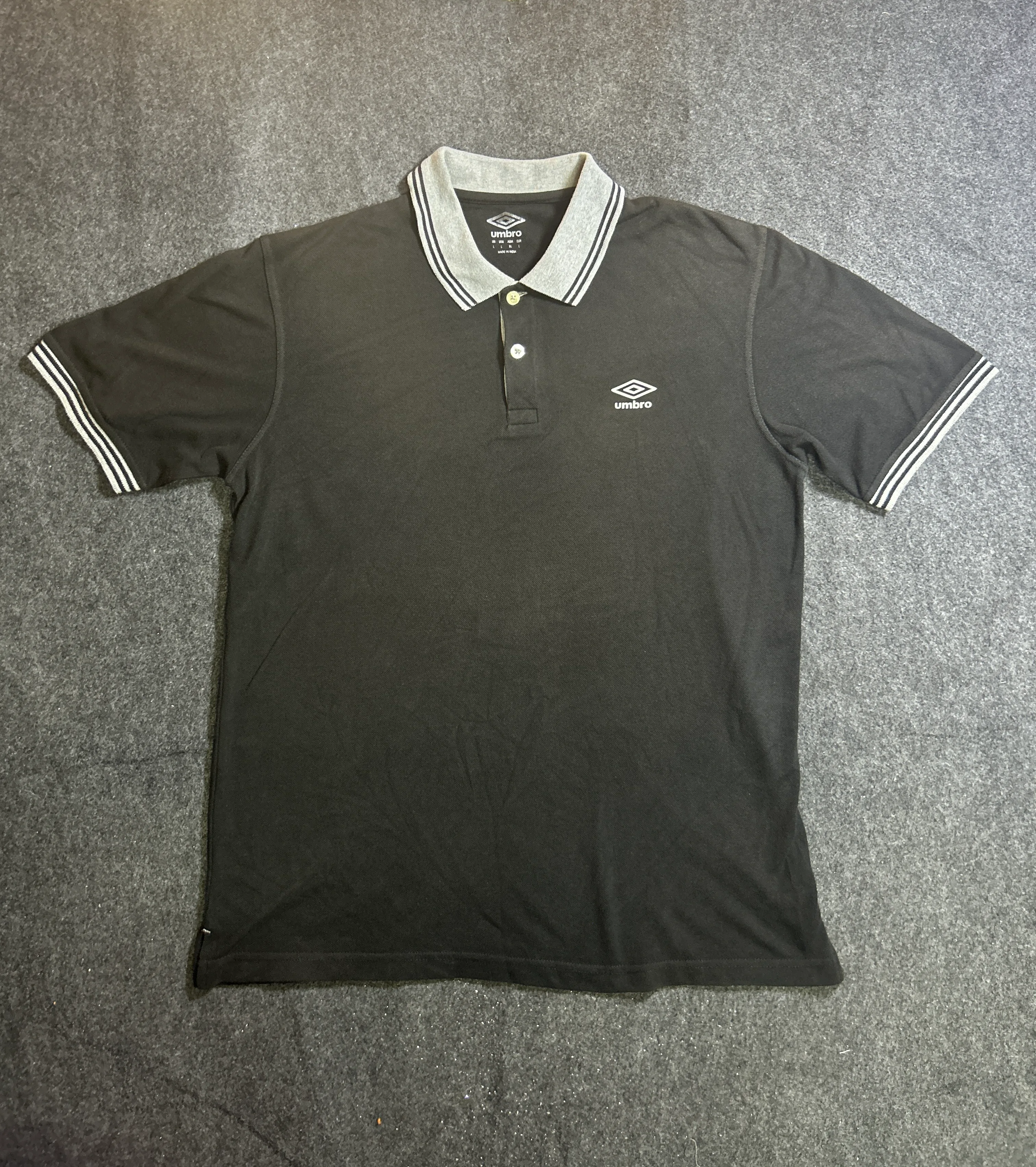 Umbro Black T-Shirt front view