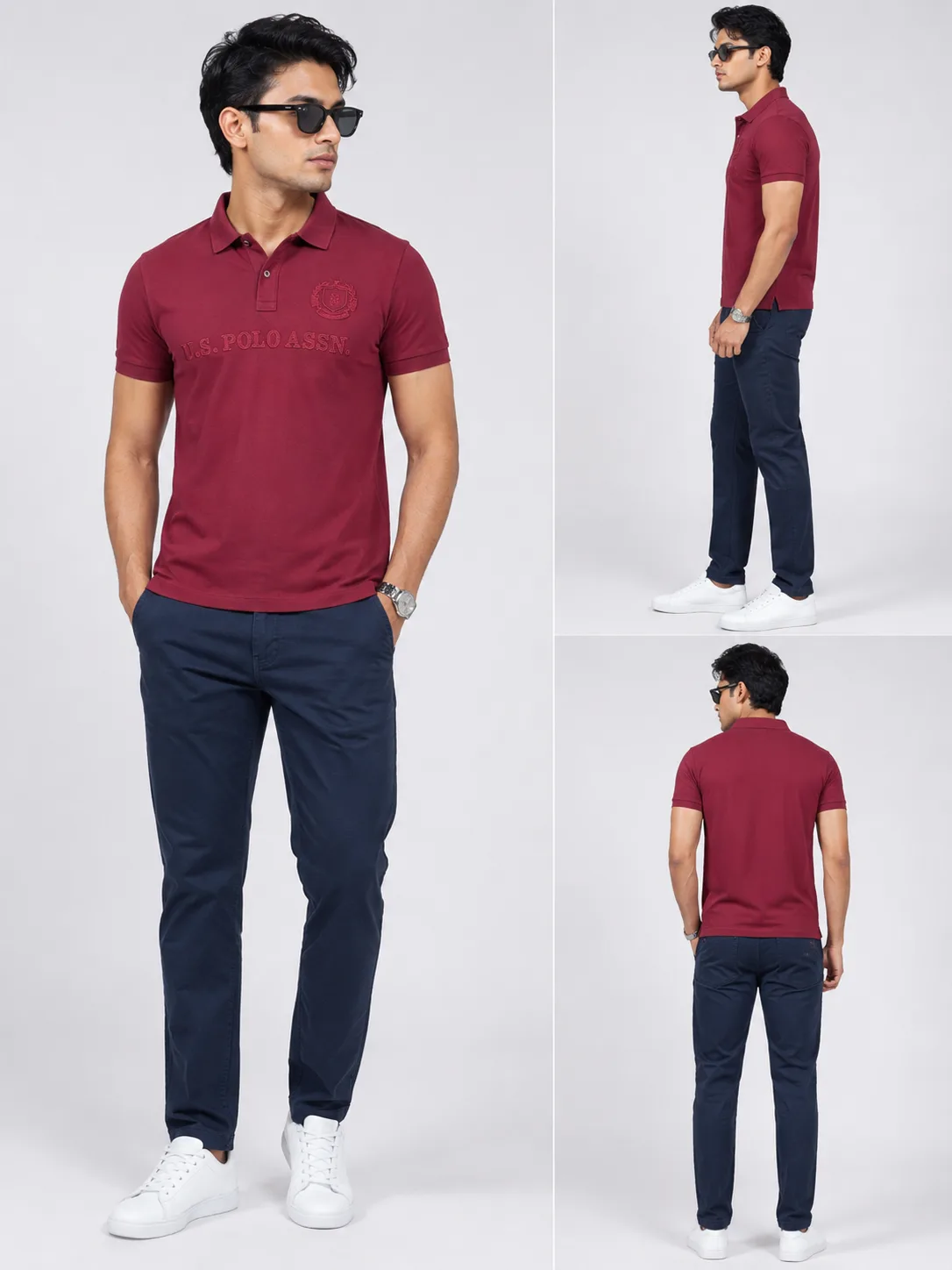 U.S. Polo Assn. Navy Jeans front view