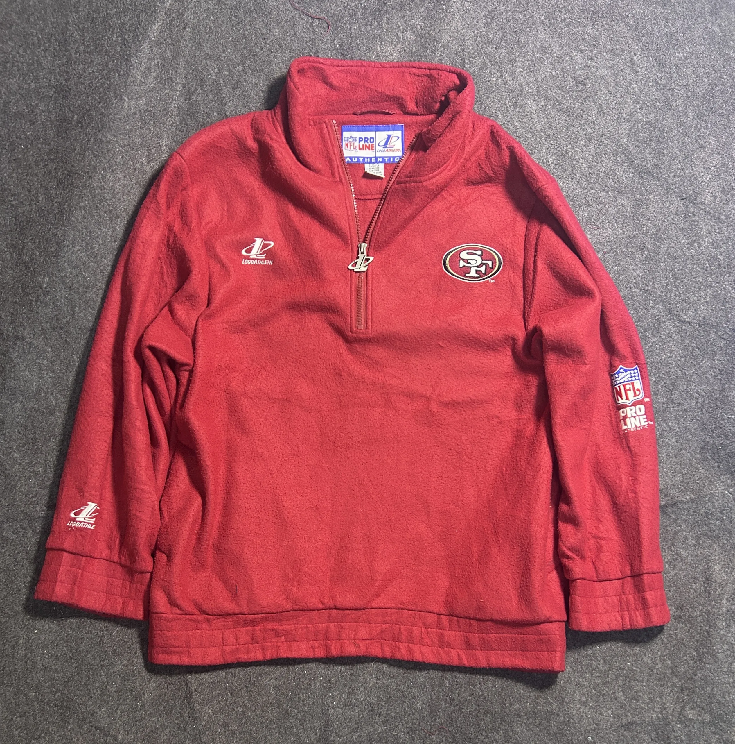 Red Fleece Jacket front view