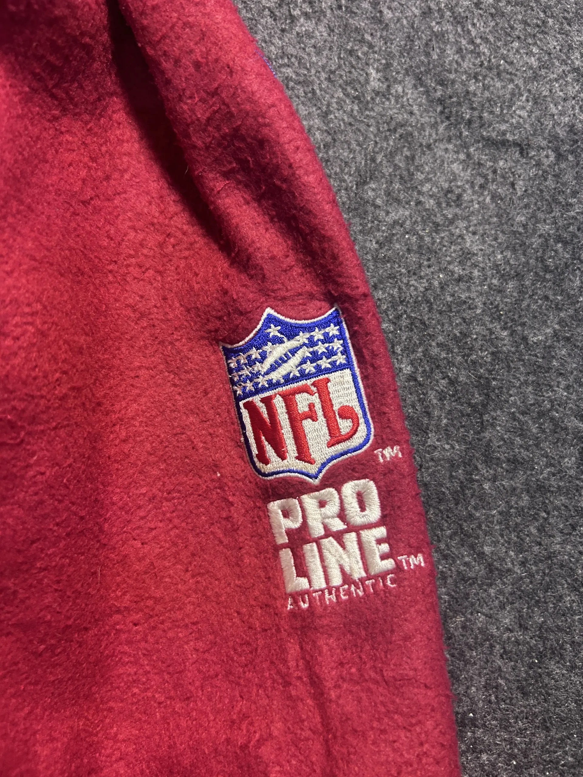Red Fleece Jacket detail view
