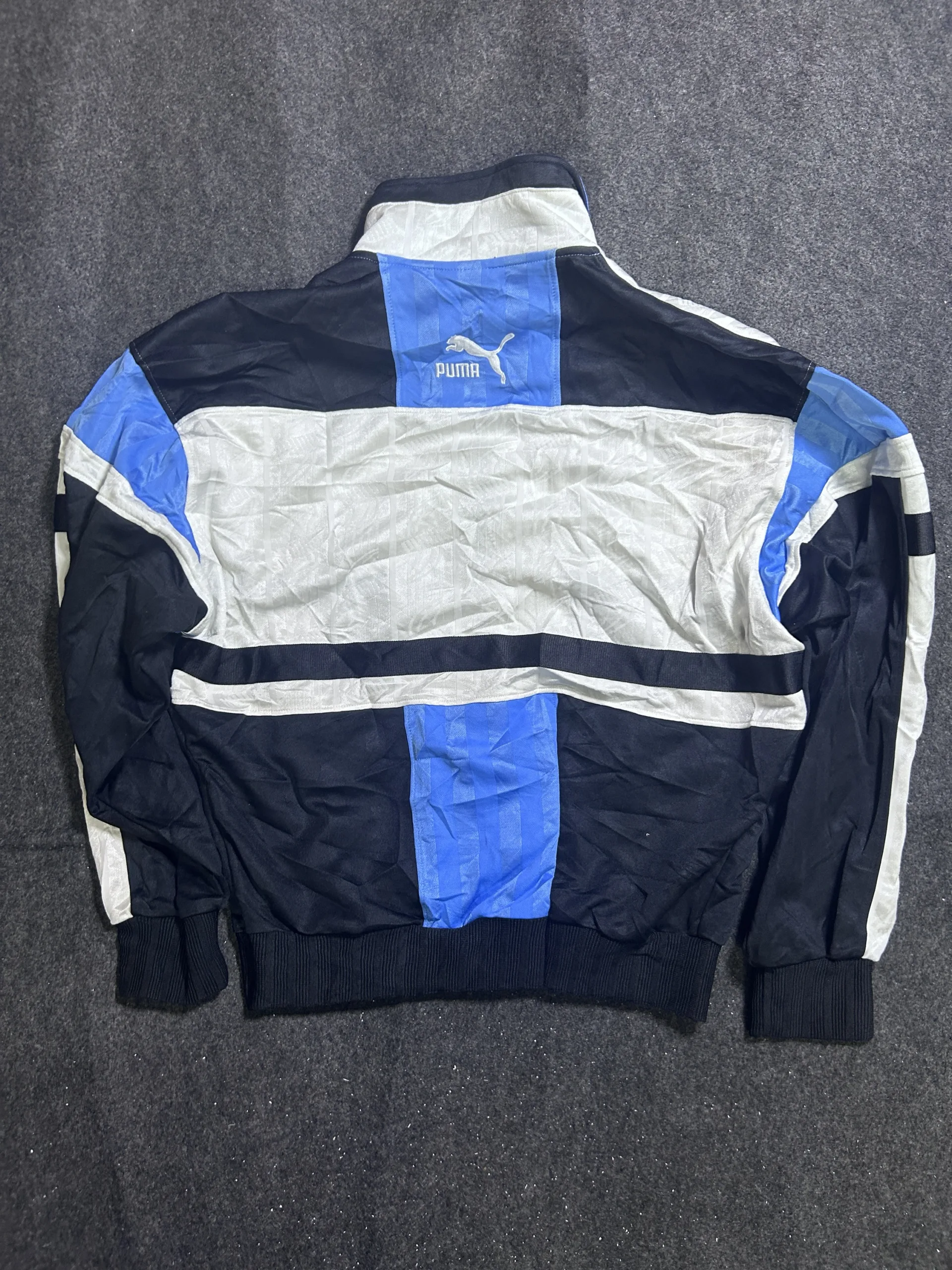 Puma White Track Jacket detail view