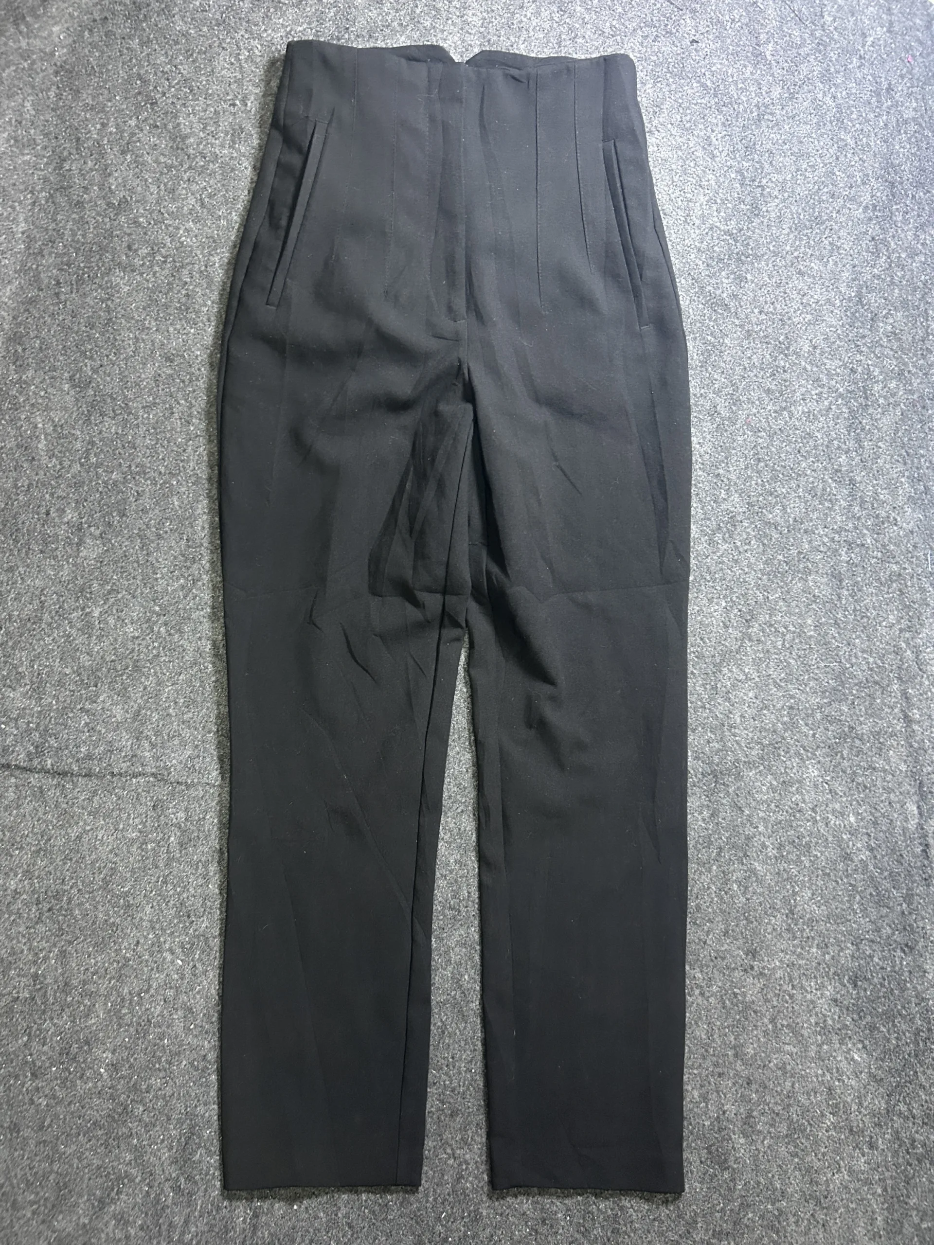 Zara Black Trousers front view