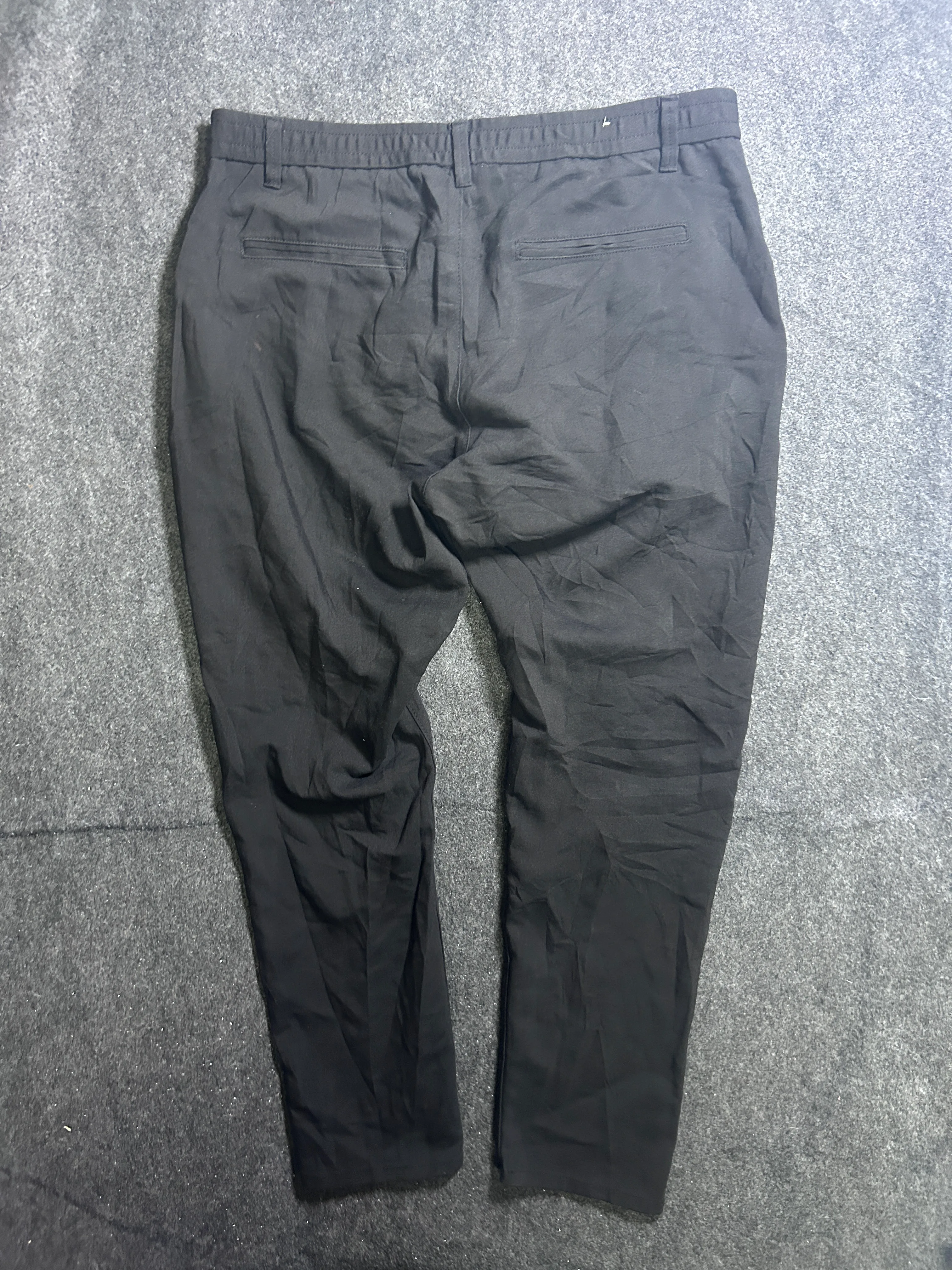 Zara Black Trousers back view