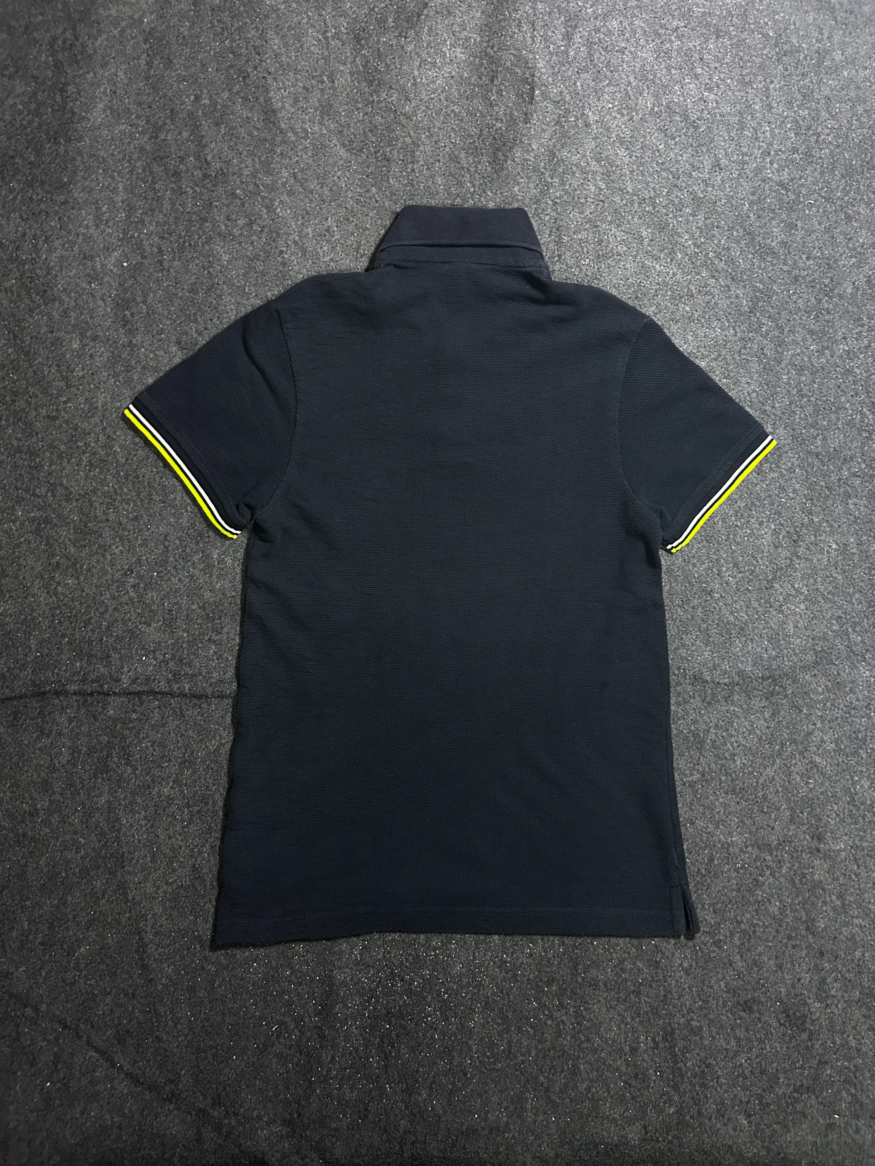 Zara Navy Polo Shirt back view