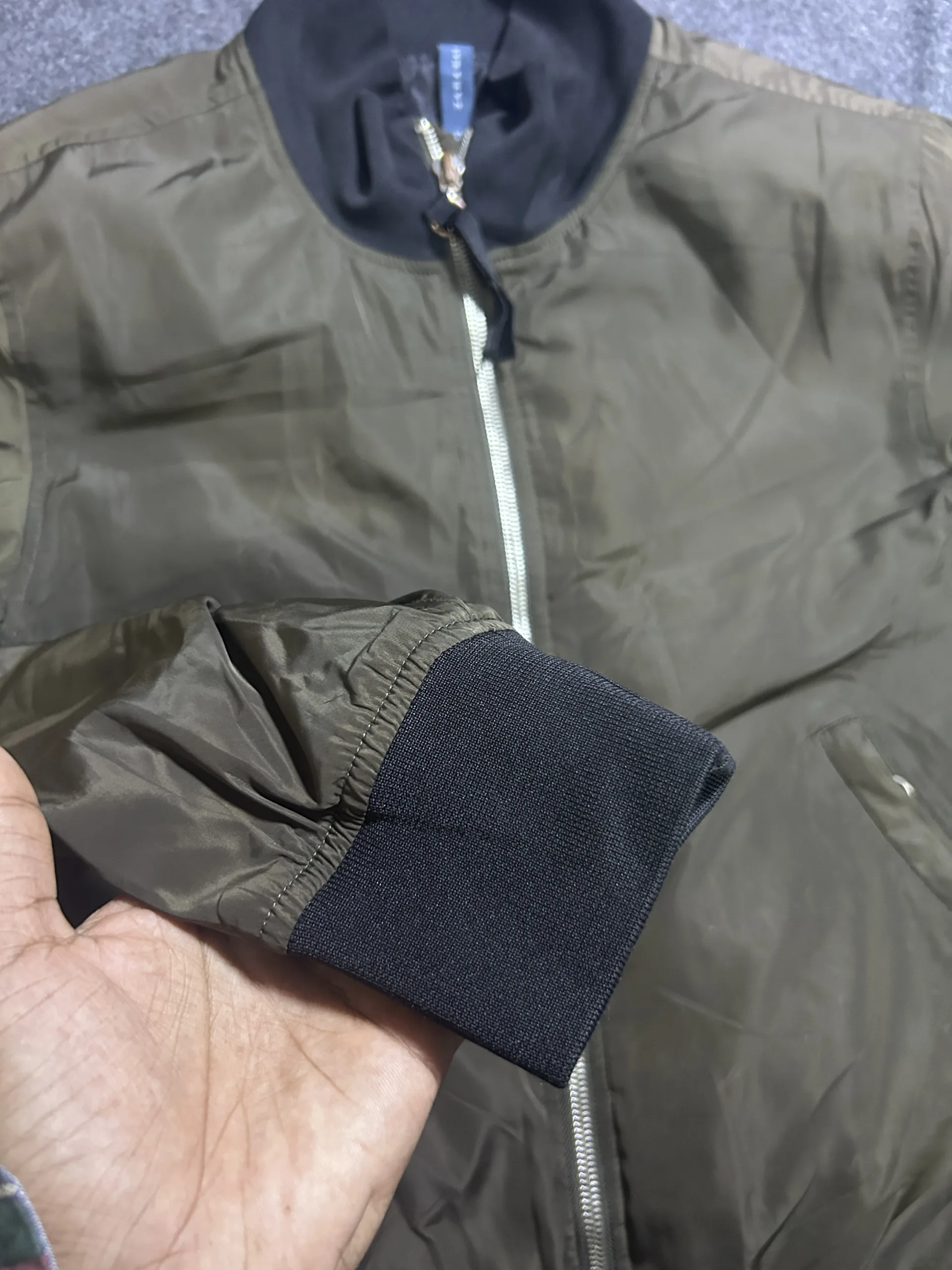 Zara Green Jacket back view