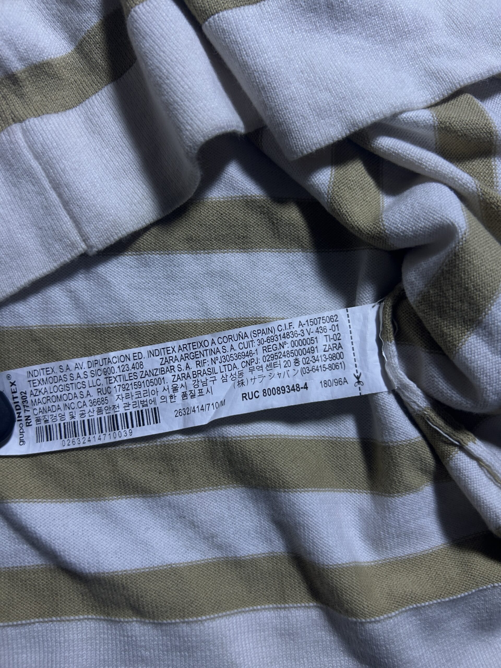 Zara White T-Shirt back view