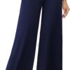 Arolina Women's Stretchy Wide Leg Palazzo Lounge Pants with Pockets Casual Comfy High Waist Palazzo Pants for Women Dressy