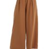 Tronjori Women High Waist Casual Wide Leg Long Palazzo Pants Trousers Regular Size