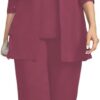 3 Pieces Mother of Bride Pant Suits with Jackets Laces Sequin Chiffon Mother of Groom Dresses