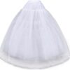 Women's 4 and 8-Layer Hoopless Tulle Petticoat Crinoline Underskirt for Bridal Wedding Dress Quinceanera Dresses