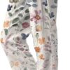 Women's Casual Boho Floral Print Cotton Linen Pants Elastic Waisted Drawstring Summer Spring Beach Baggy Capri