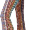 WSPLYSPJY Women's Print Stretch Bell Bottom Flare Palazzo Pants Trousers