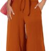 PRETTYGARDEN Women's Summer 2 Piece Outfits 2025 Cap Sleeve V Neck Belted Crop Tops Wide Leg Pant Sets Casual Tracksuit