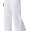 Libin Women Linen Pants Wide Leg Side Slit Ankle Pants High Waist Drawstring Casual Palazzo Loose Beach Pant Cropped Trousers