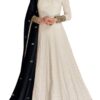 Mustard Heavy Chinon Palazzo Salwar Kameez Anarkali Designer Gown Plazo Suits