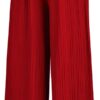 Made By Johnny Women's Pleated Wide Leg Palazzo Pants with Drawstring