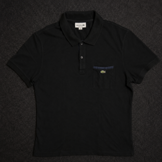 Lacoste Black Polo T-Shirt | Regular Fit Premium Polo | XL