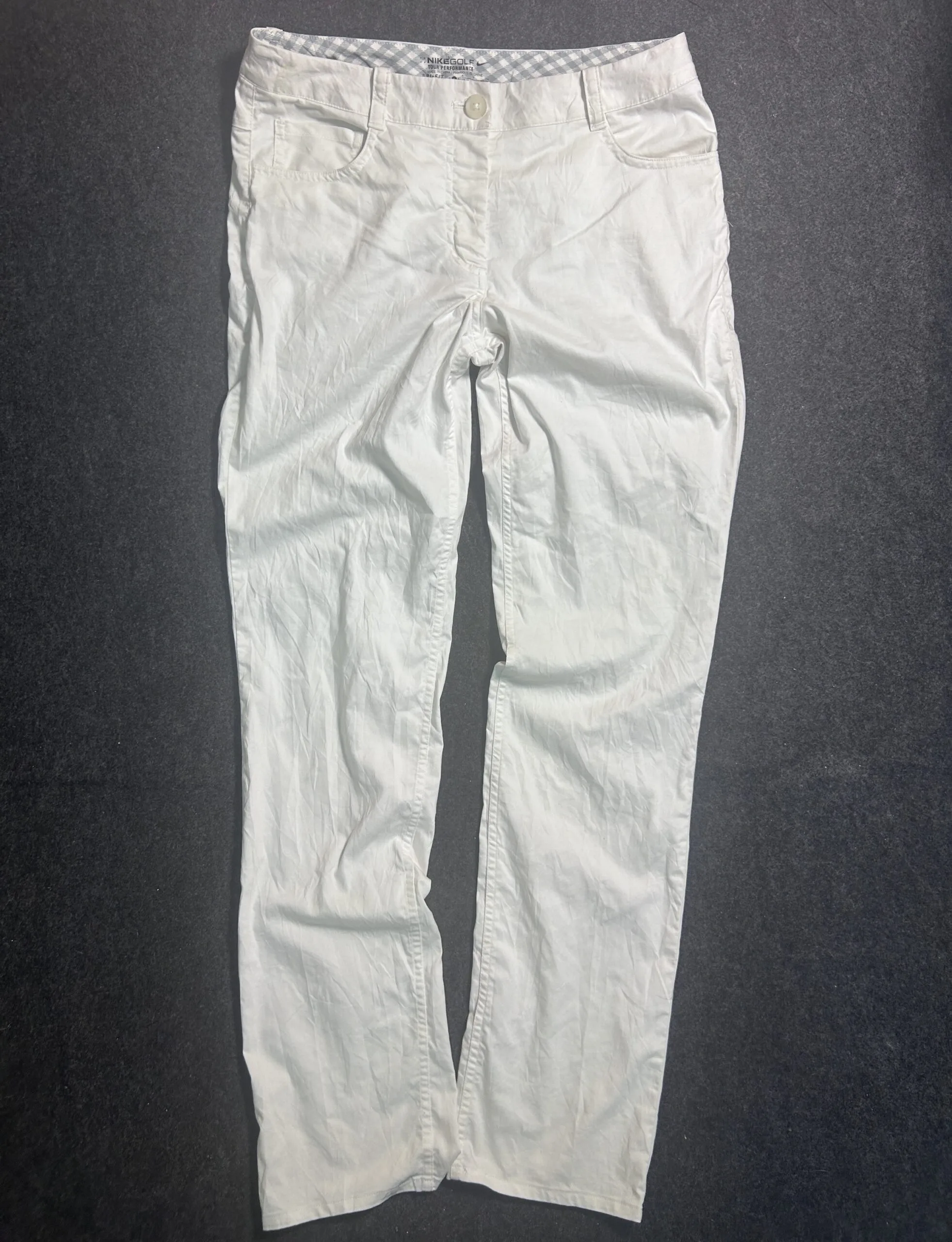 Nike Golf Dri-FIT White Performance Pants Unisex Waist 32